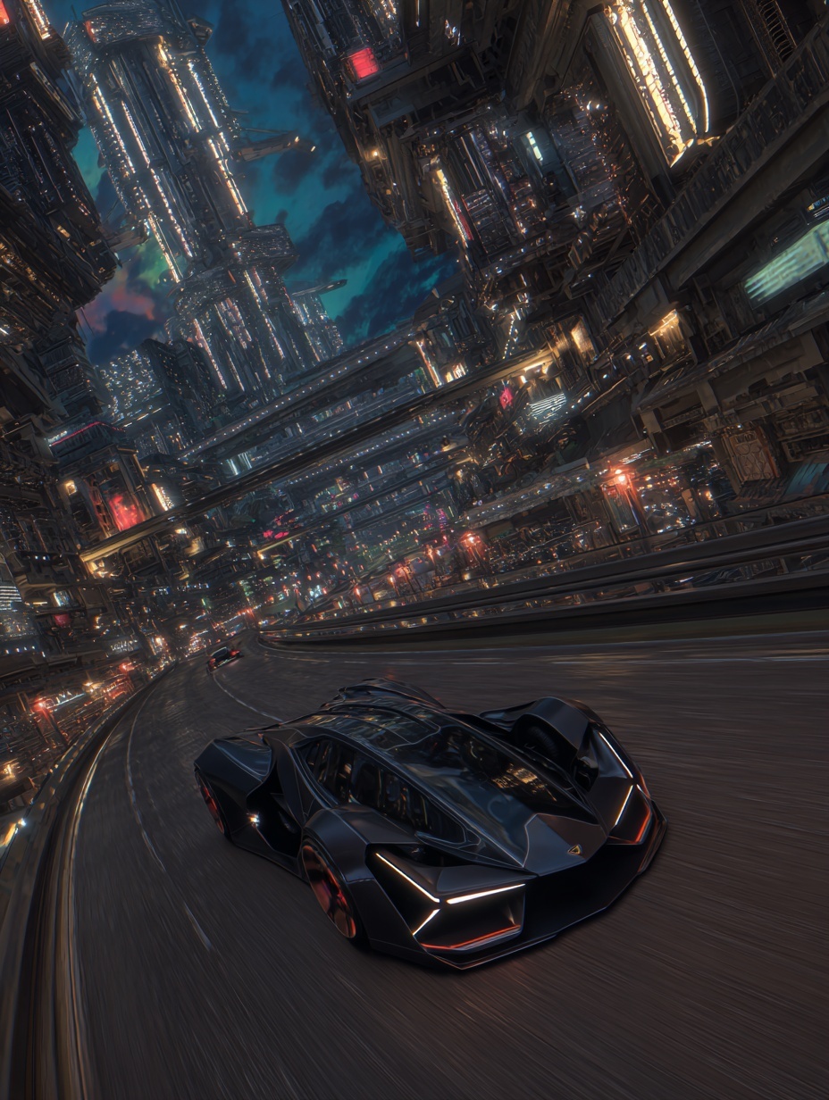 surreal rendering) (futuristic design) Anti-gravit...