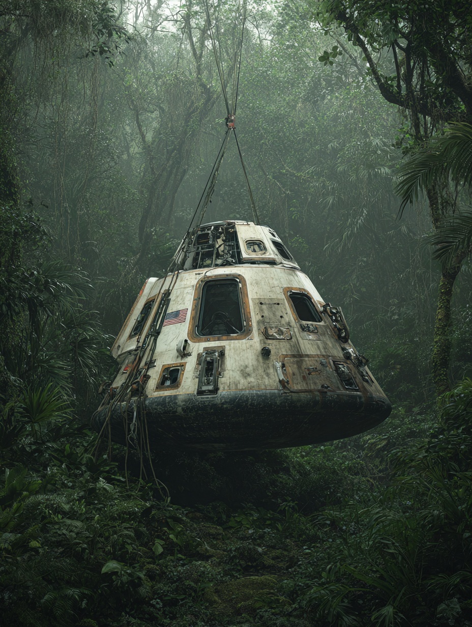 a space module from apollo program lost in the jun...