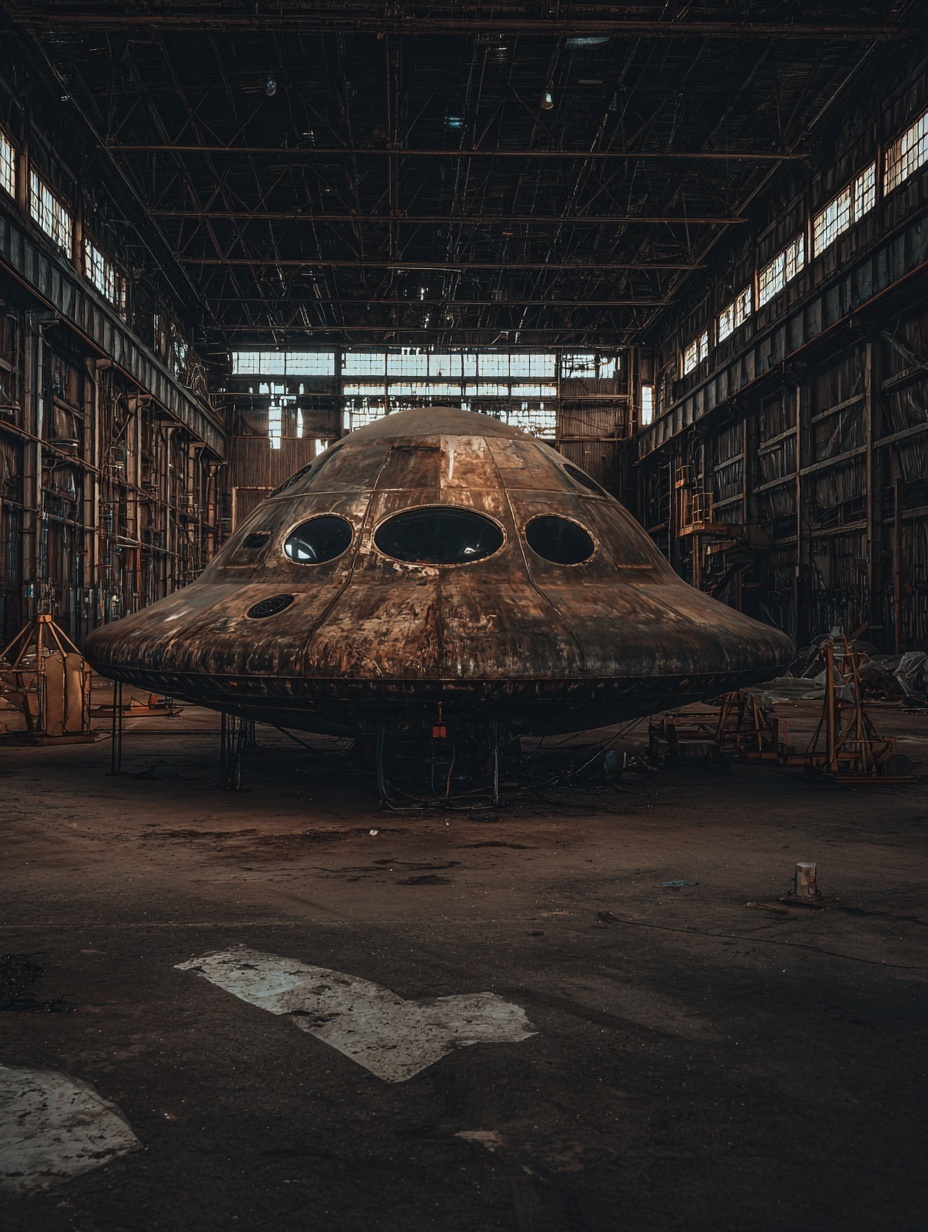 a found photo of an actual space ship discovered i...