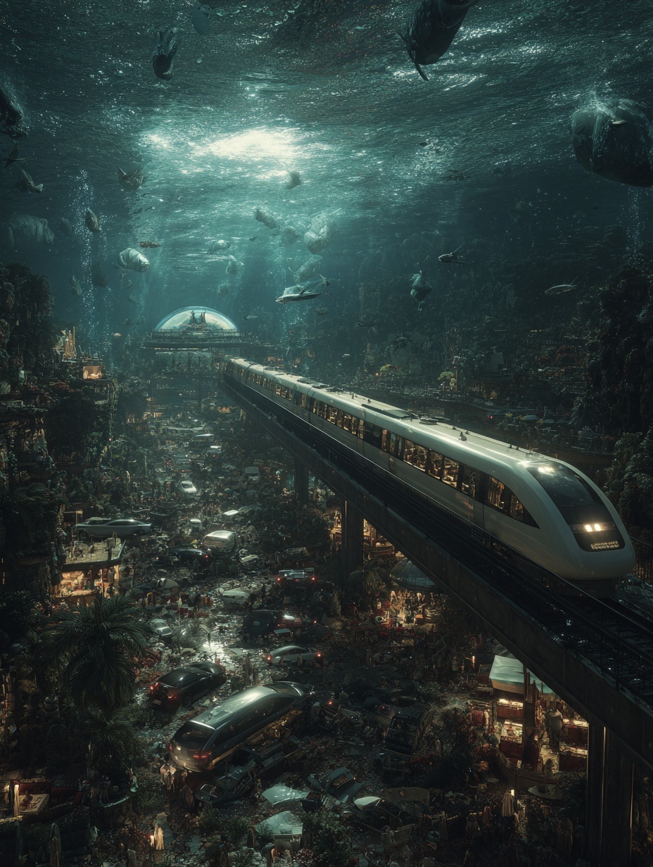 a underwater worlda travel ecosystem including pla...