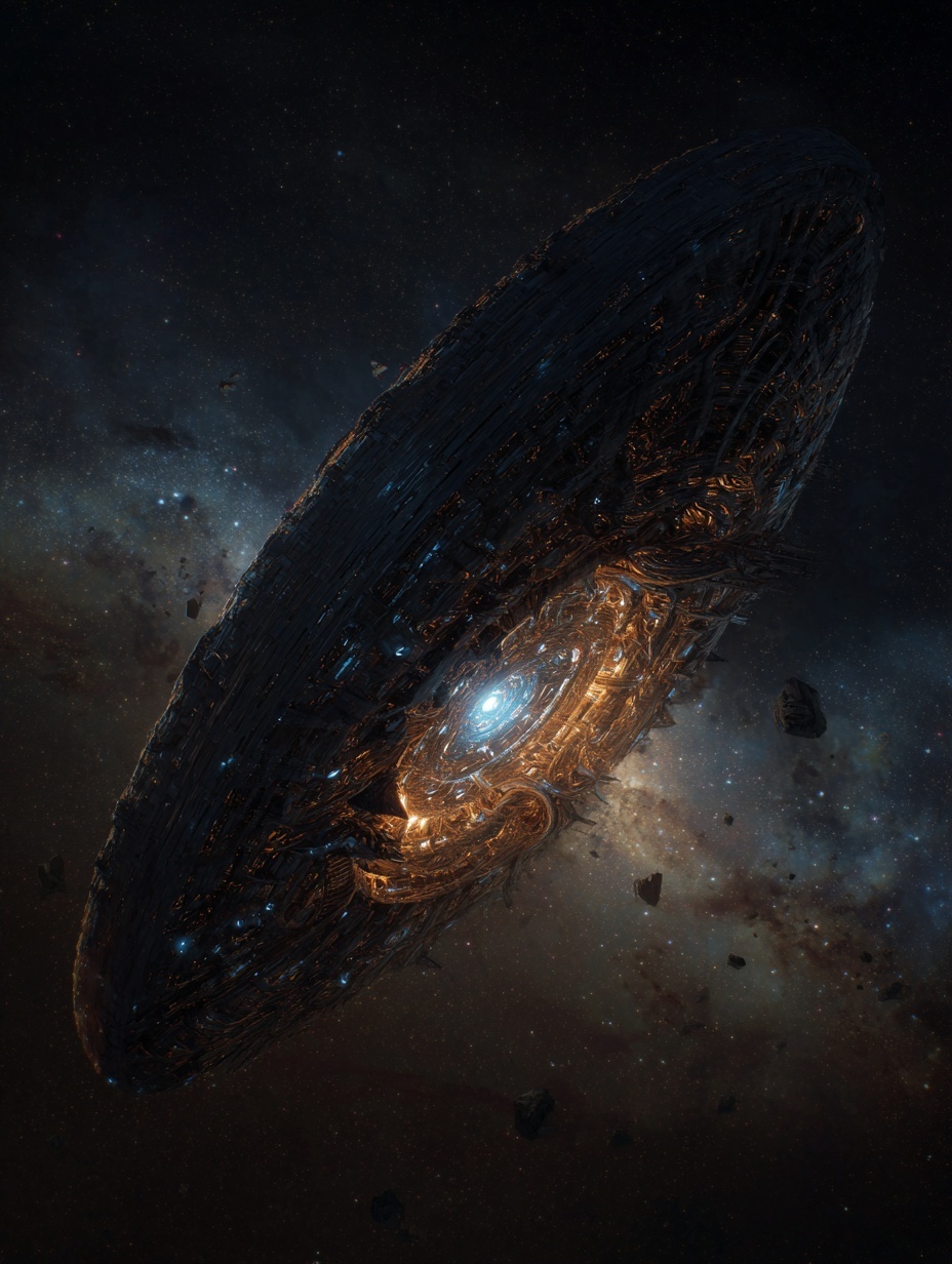 Bio-Luminescent Mothership Near Quasar - The Bio-L...