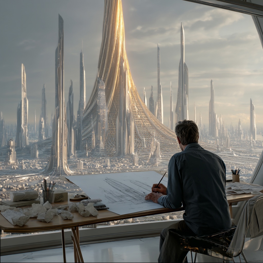 A hyper-realistic cinematic image, format 1:1. A m...