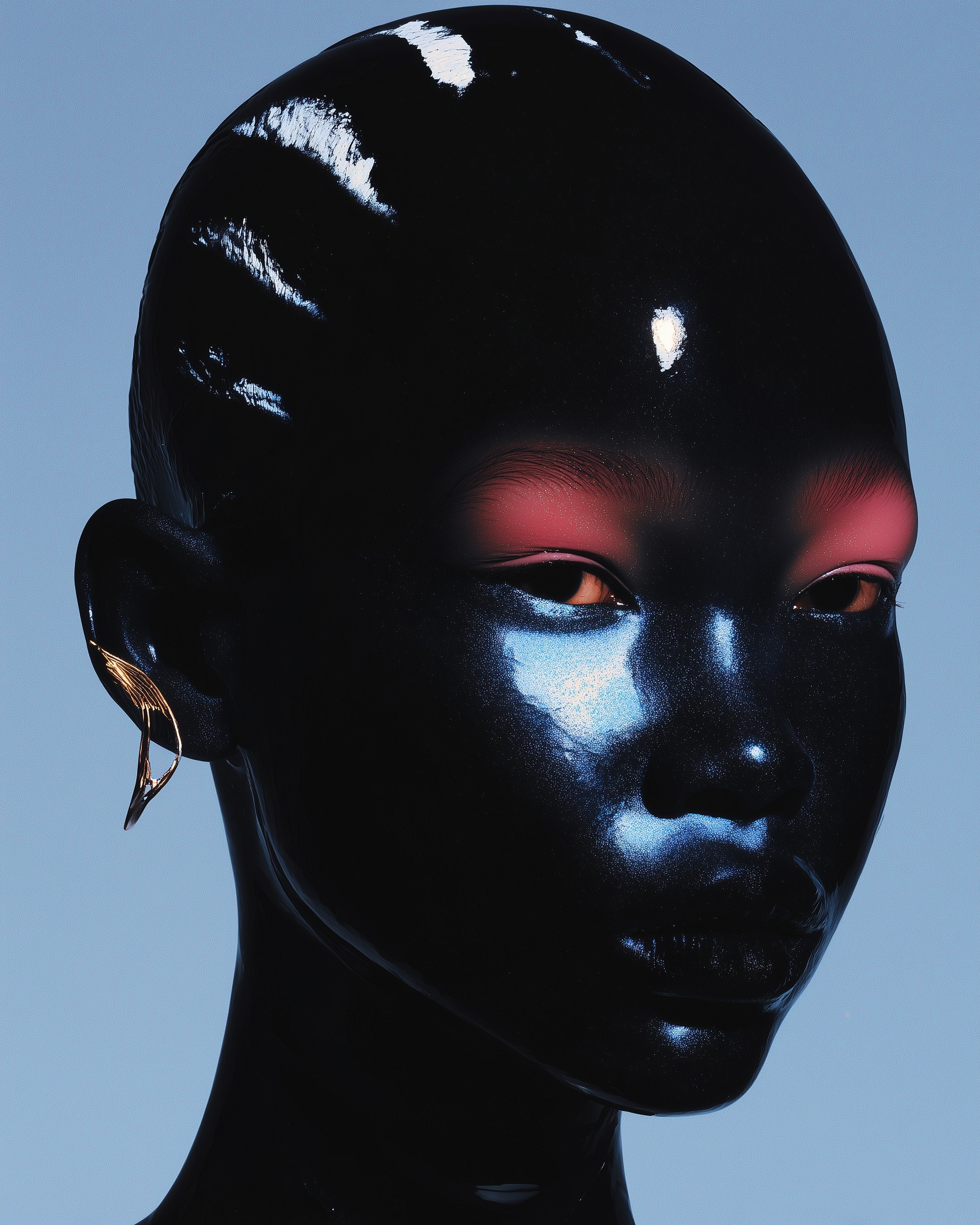 EXTREME close-up beauty picture for a magazine cov...