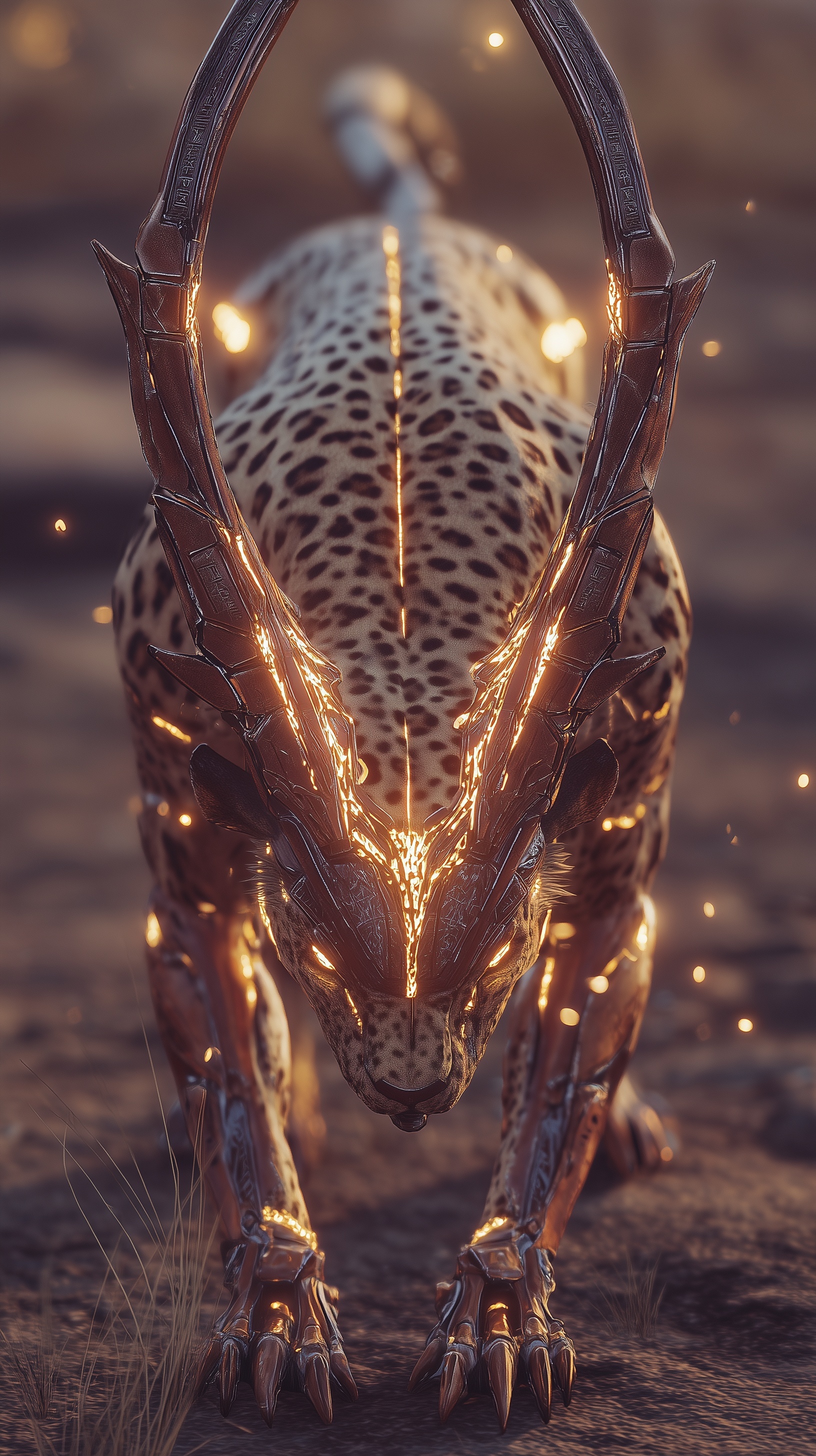 Cinematic short video prompt A wind-torn savanna a...