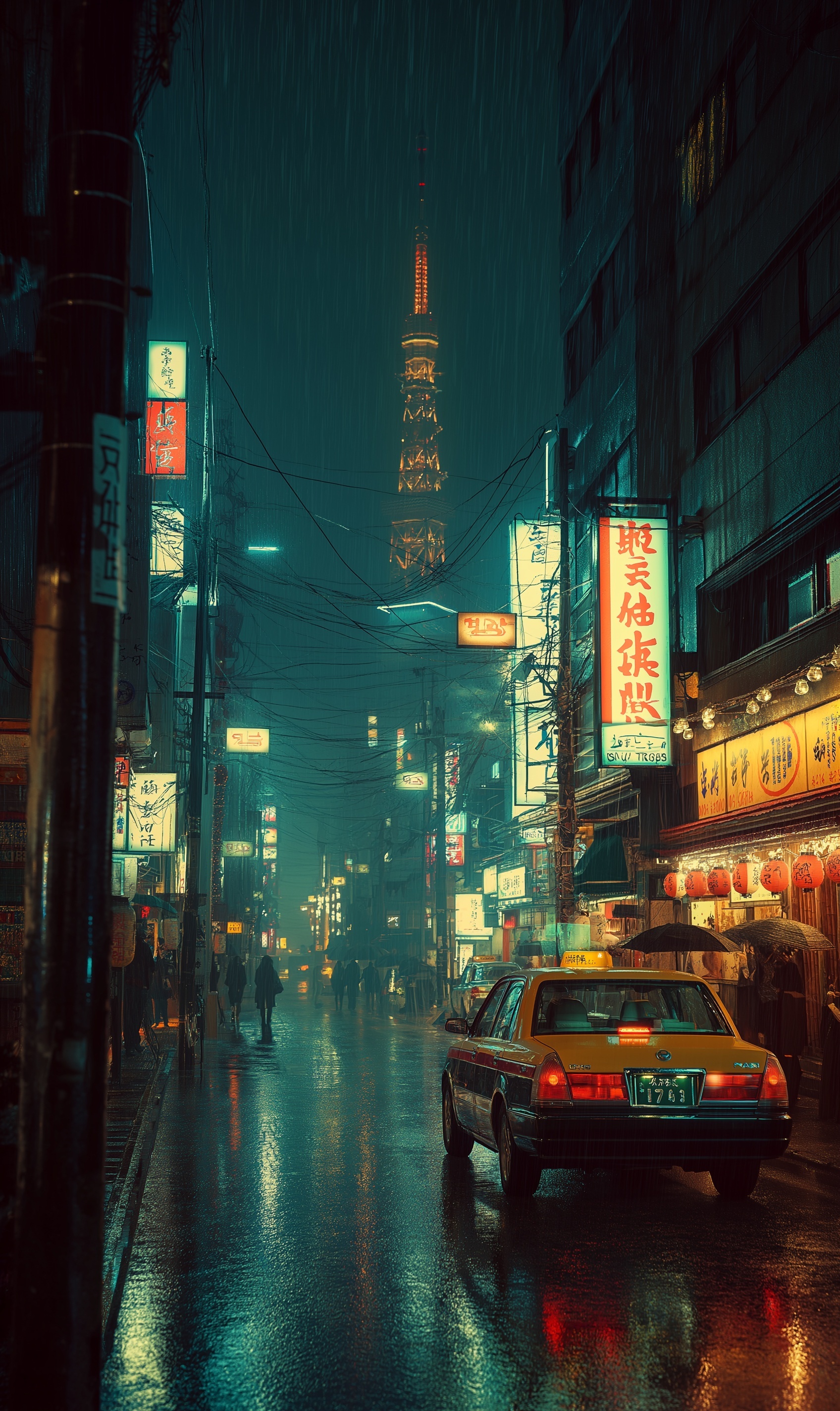 Tokyo cyberpunk city in year+ use text--ar 53:89 a...