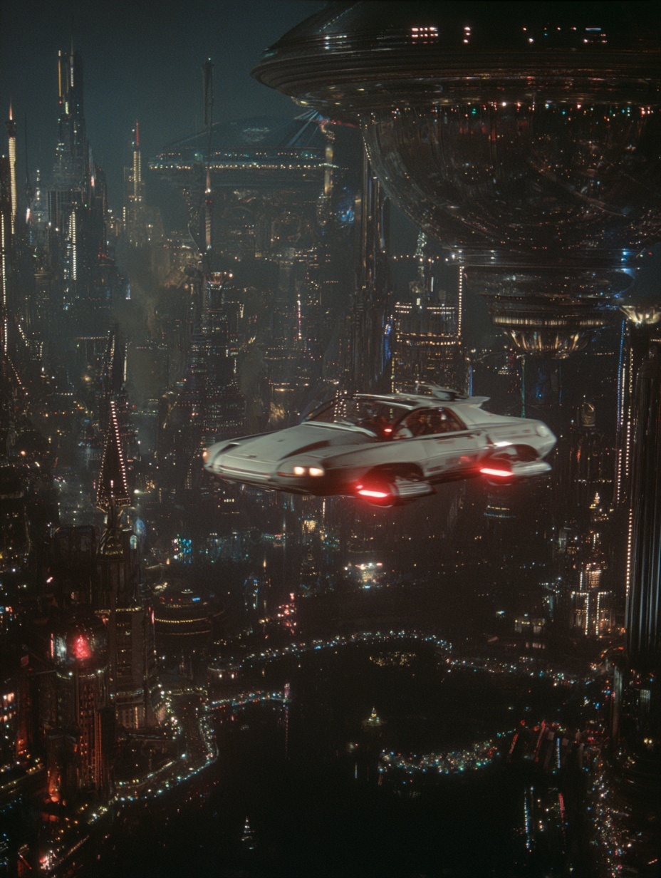 1970s Buck Rogers film still photography, space-ca...