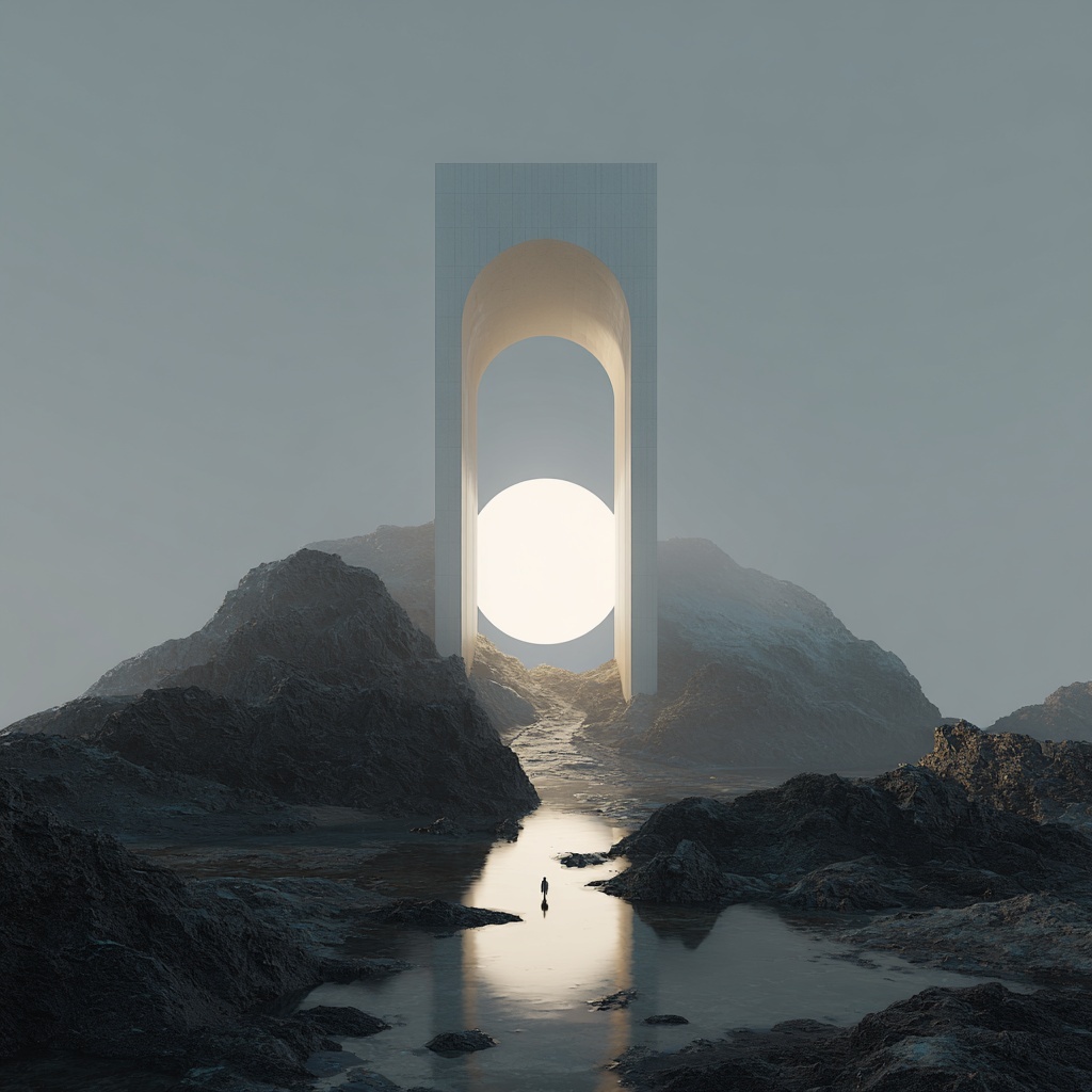 A minimal futuristic cololoumn+ use text--v 7 v 7