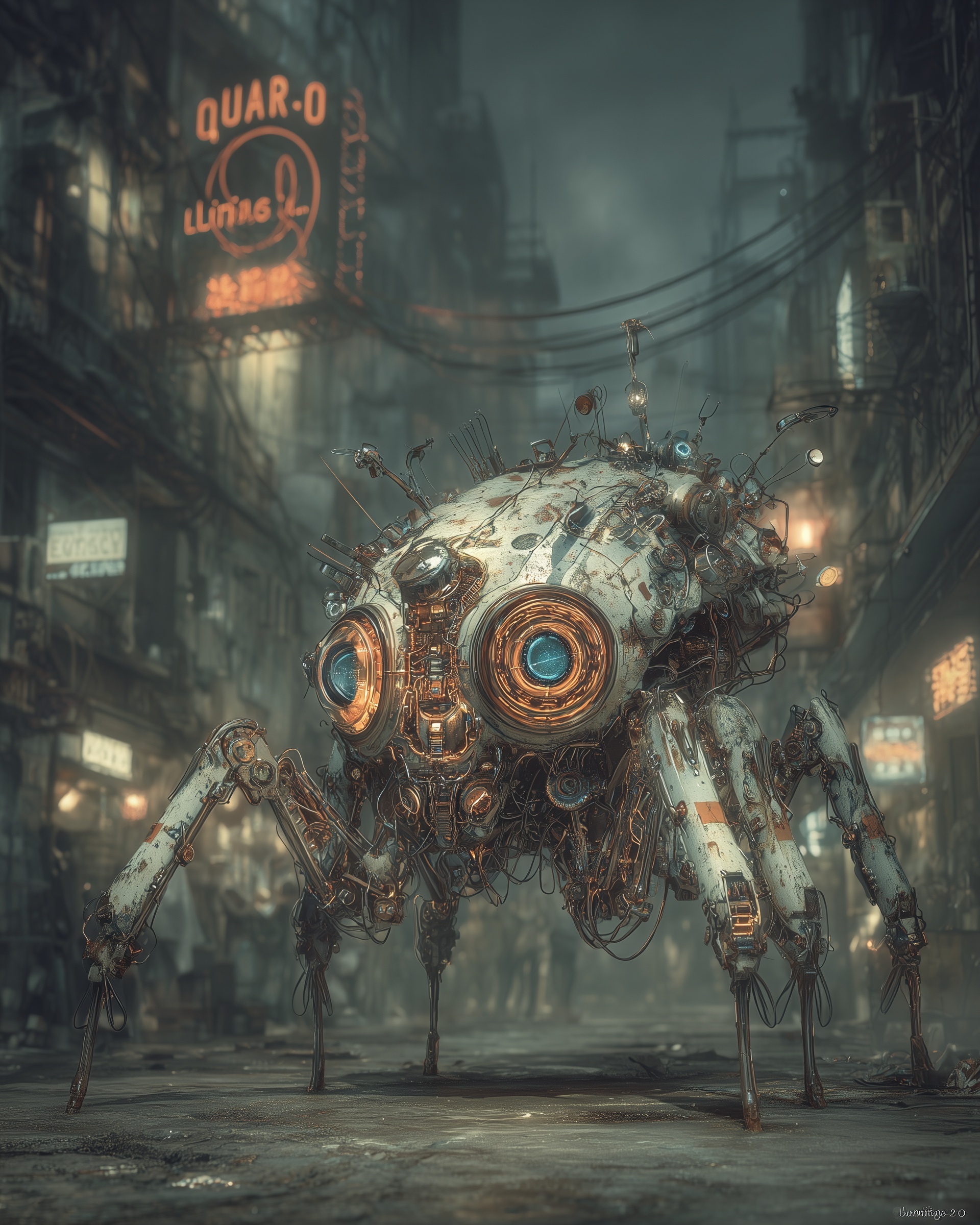 A photo-realistic depiction of the "Luminite Crawl...