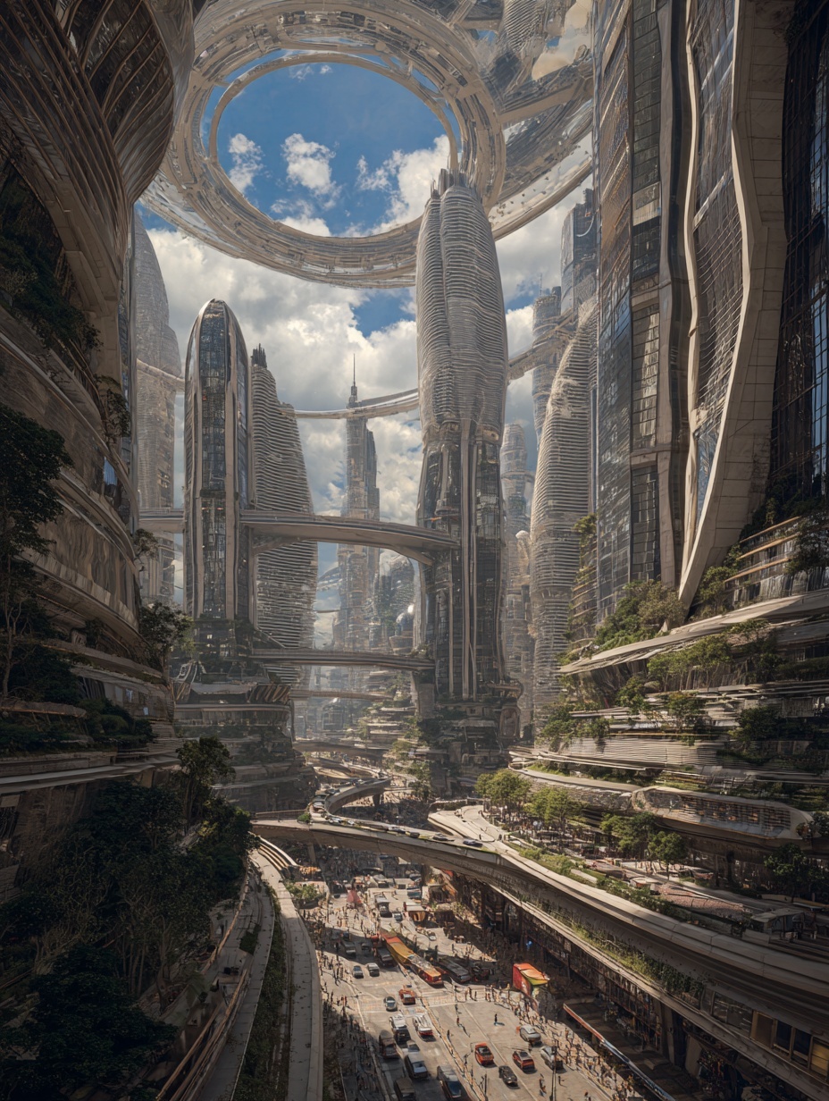 Architectural photography, establishing shot, awar...