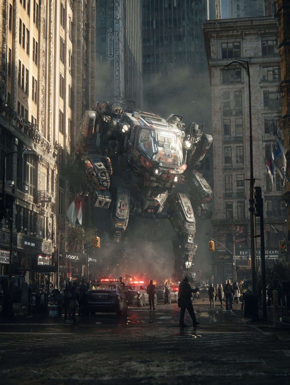 Cinematic wide shot, heavy transport aircraft depl...