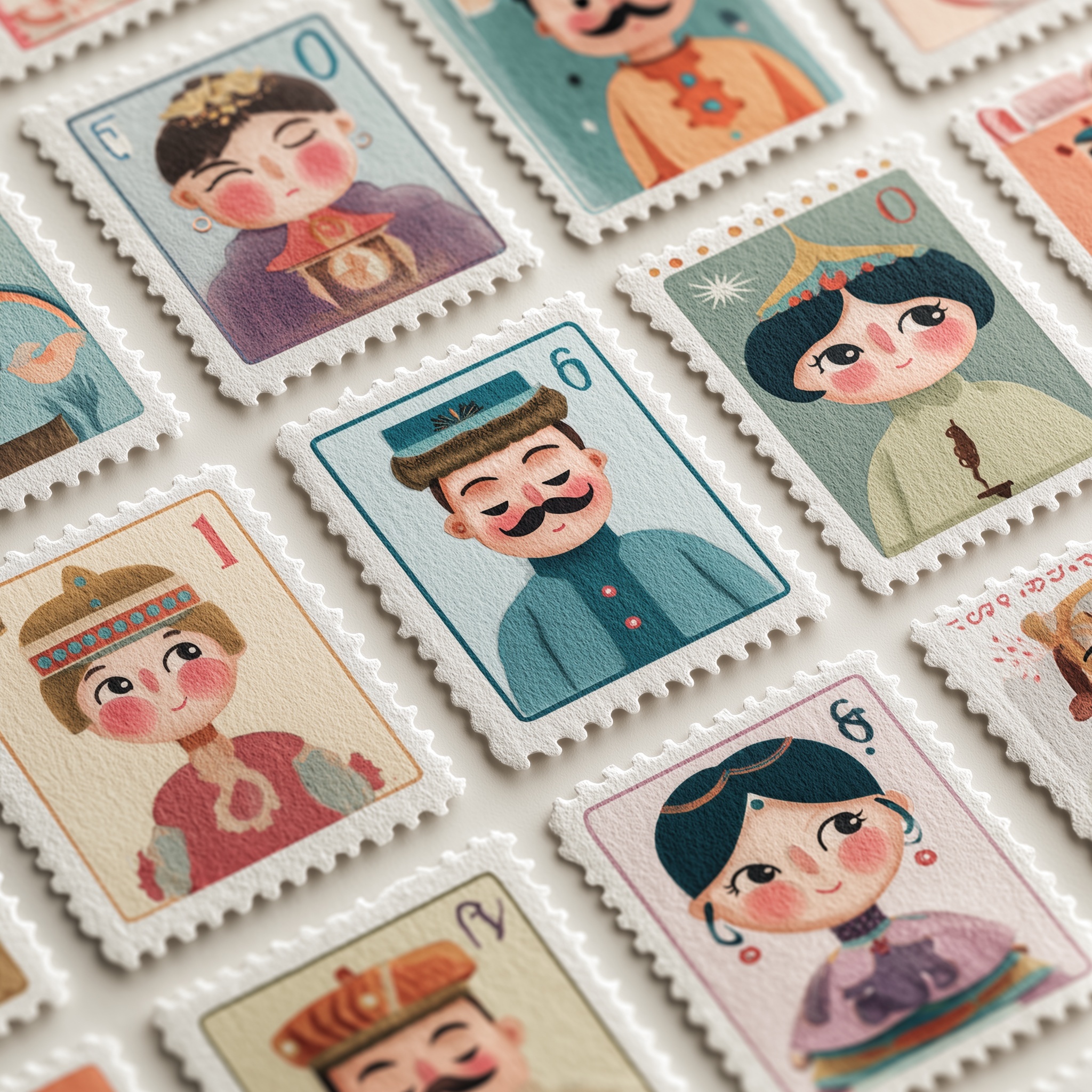 a high quality collection of cute postage stamp-st...