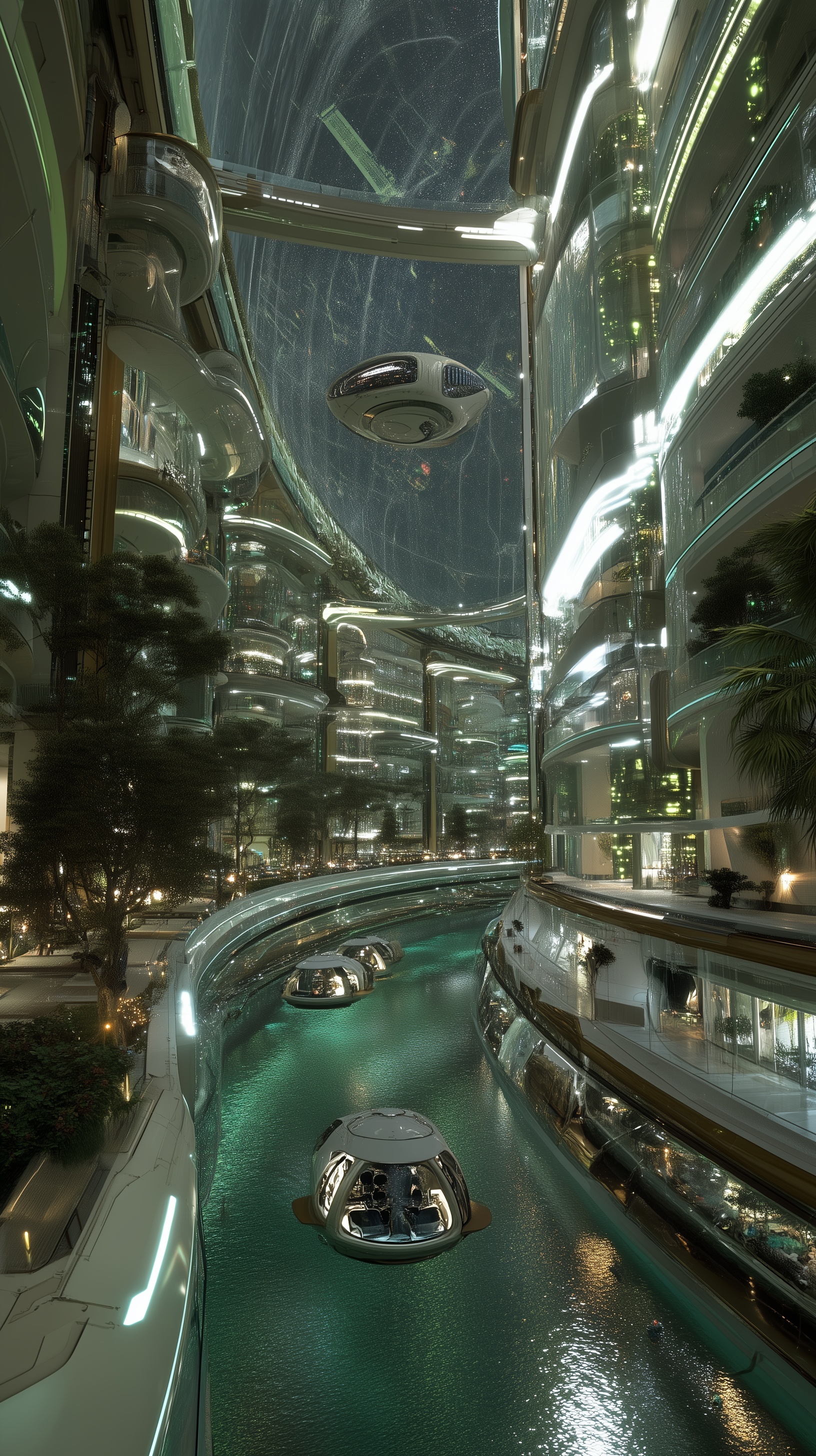 Transit hub and orbital observation gallery: a cav...