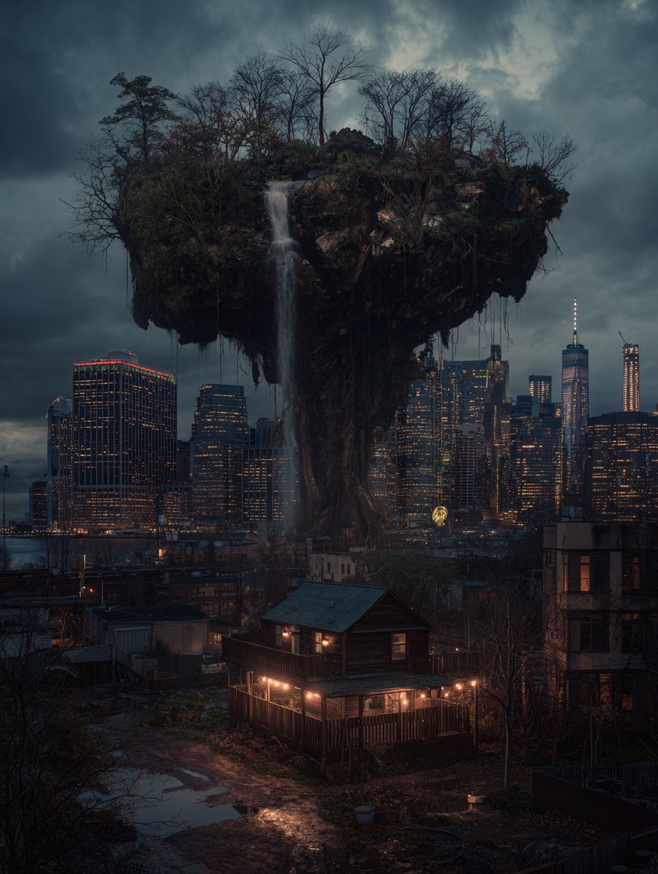 a hyper-realistic photo of an old tree with moss o...