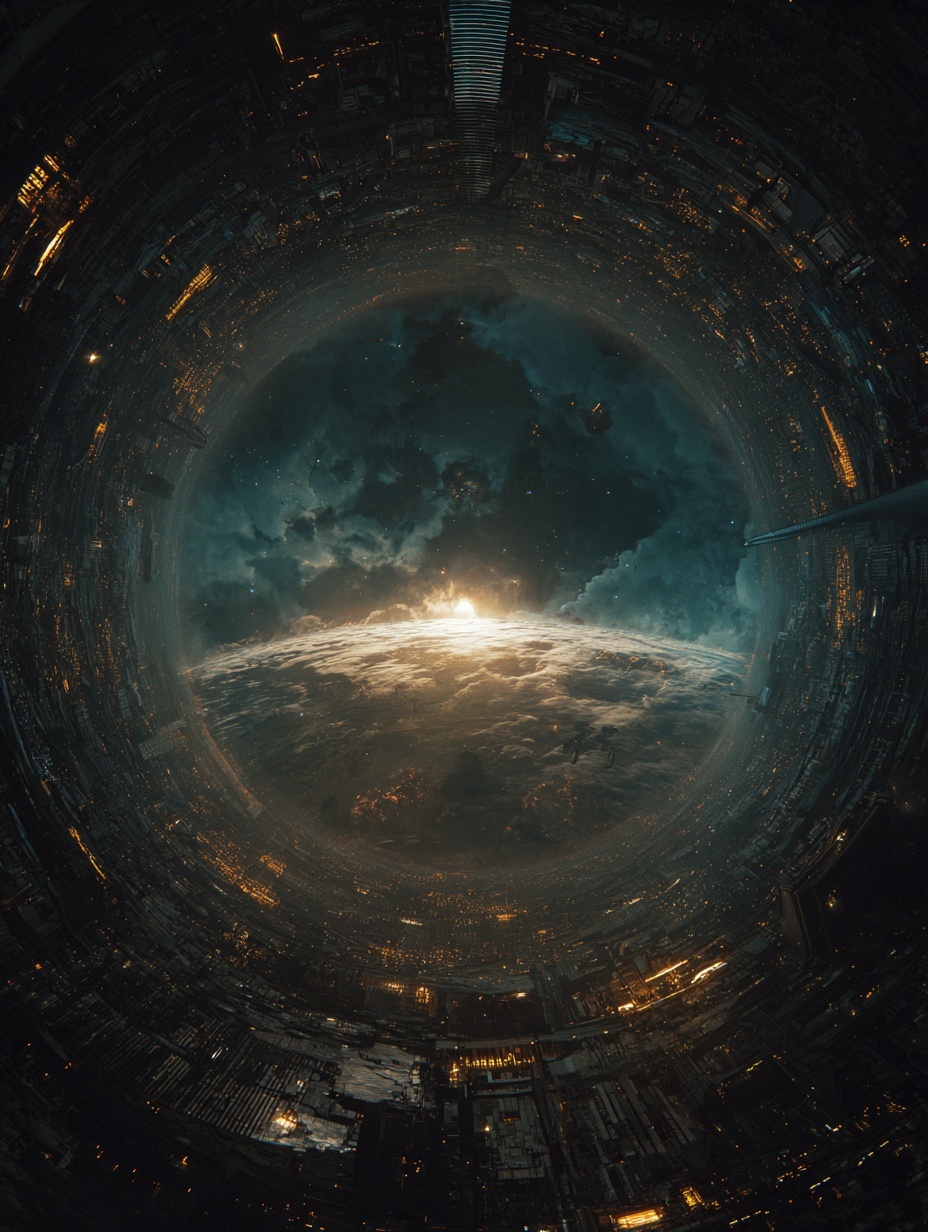 A novel and cool futuristic planet design, rule of...