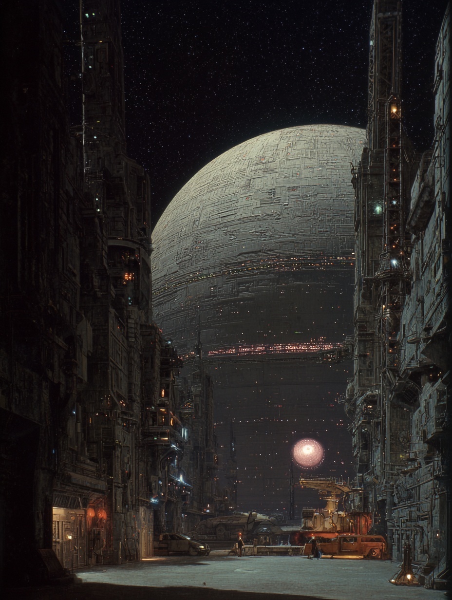 Screen grab 1980's Super Panavision 70 movie, Faci...