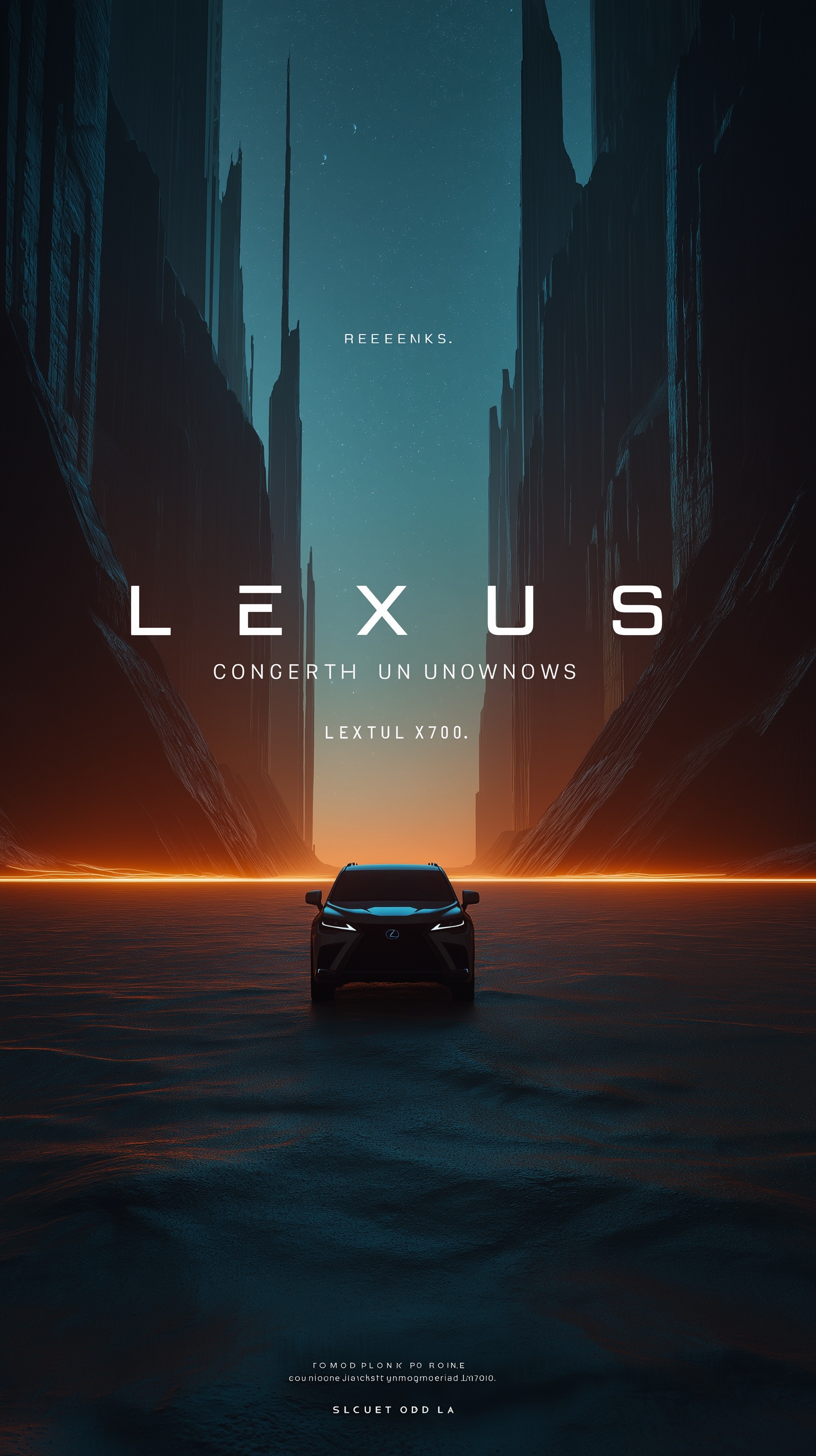 Cinematic end credits scene for 2026 Lexus LX700 l...